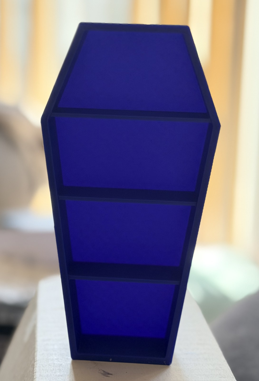 Photo of the Coffin Bookshelf, 3D printed to order