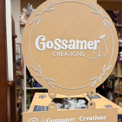 Custom Hanging Vendor Sign | Double-Layer Business Display | Market Booth Signage | Small Business Branding Sign